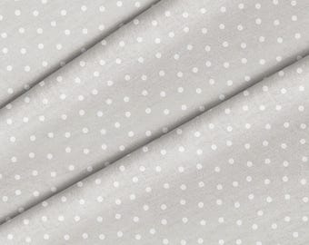 White Polka Dot Theme Fabric, Premium Quality Fabric - For Quilting, DIY, Crafting Perfect For All Your Projects.