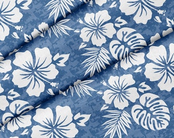 Hawaiian Flowers Aloha Theme Fabric, Premium Quality Fabric - For Quilting, DIY, Crafting Perfect For All Your Projects.