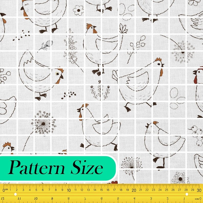 Cartoon Chicken Theme Fabric, Premium Quality Fabric - for Quilting ...