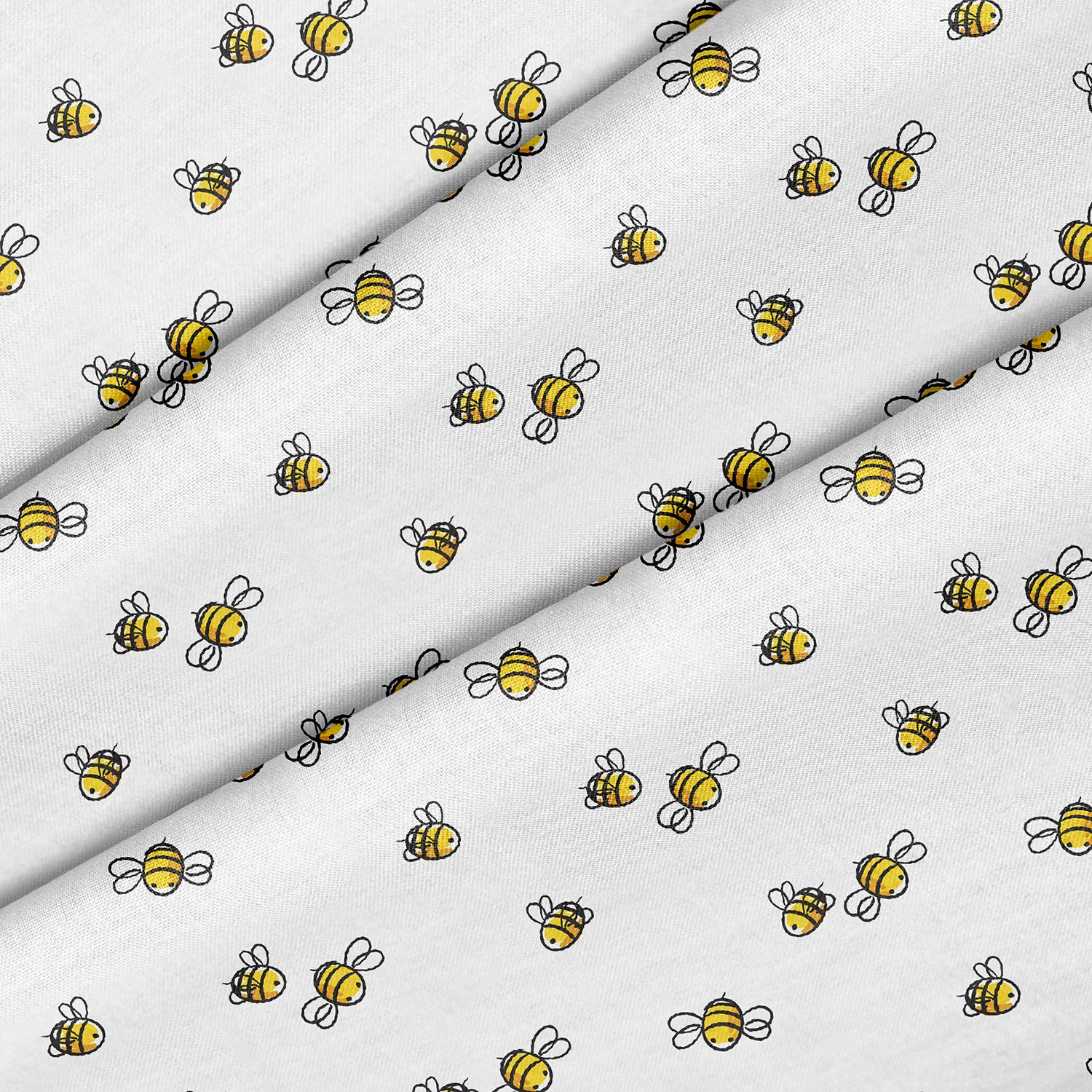 Bumble Bee Theme Fabric, Premium Quality Fabric - For Quilting, DIY, Crafting Perfect For All Your Projects.