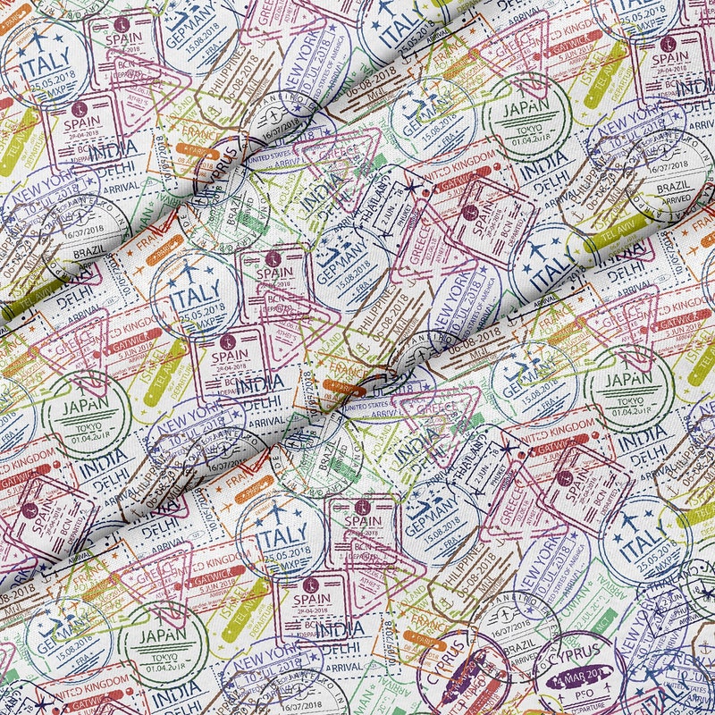 Travel Vinyl Fabric - Etsy
