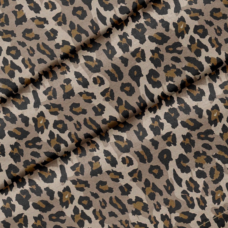 Leopard Trim Leopard Print Theme Fabric, Premium Quality Fabric - for Quilting, DIY ...