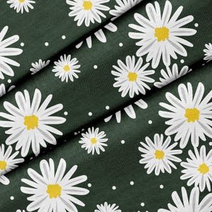 Pretty Daisy Flower Design Theme Fabric, Premium Quality Fabric - For Quilting, DIY, Crafting Perfect For All Your Projects.