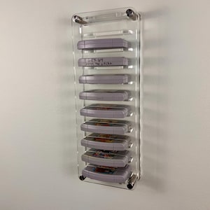 Uchwyt do przechowywania kartridży Nintendo 64 Acrylic (montowany na ścianie)