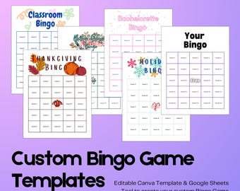Custom Bingo Game | Unique Cards & Design Template
