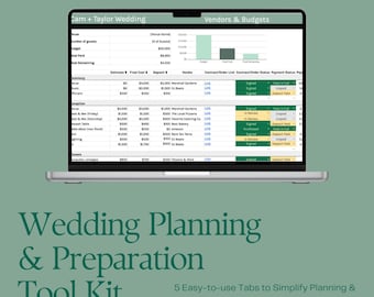 Simple Wedding Planning Spreadsheets
