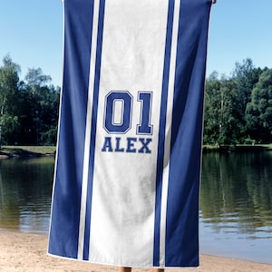 Personalized team beach towel, custom sports beach towel, beach towel for school, custom beach towel for boys, baseball beach towel