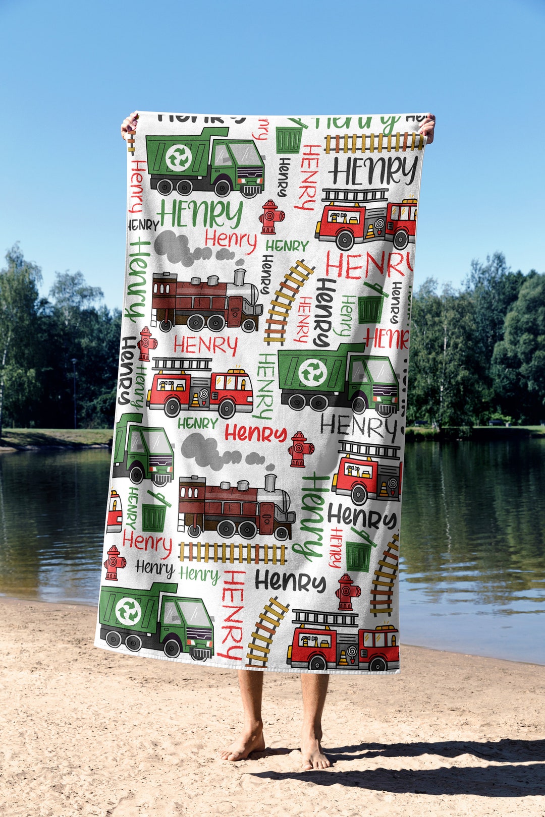 Firetruck Everykid Towel