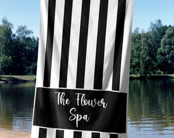 Custom Beach Towels, Hotel Beach Towel, Personalized Pool Towel, company logo towel, personalized towel with business logo