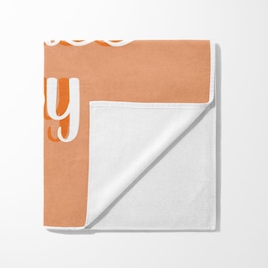 There Forever Studio Bride Beach Towel - "Bride" Gold Ring Design, 30x60 Inch, 100% Cotton