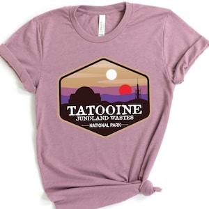 Camiseta unisex de algodón con parodia del Parque Nacional Tatooine inspirada en Star Wars