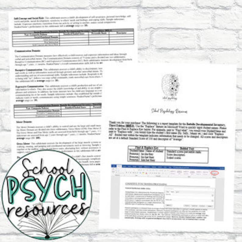 ASRS Report Template School Psychology Special Education Assessment ASRS Report Template School Psychology Special Education Assessment