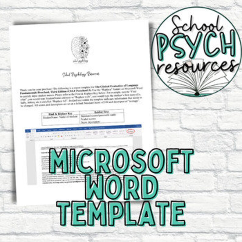 CELF Preschool 3 Report Template Speech Language Special Education CELF Preschool 3 Report Template Speech Language Special Education