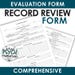 School Psychologist Comprehensive Record Review File Review Sped Form ...