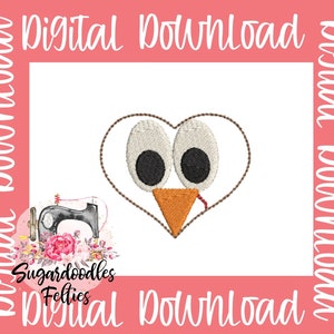 Turkey Heart Feltie File-Thanksgiving Feltie -ITH Embroidery Design-Embroidery Digital File-Machine Embroidery Design-Fall Feltie Designs