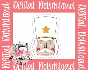Nutcracker Toy Solider Feltie File-Christmas Feltie Files-Winter Feltie Files-ITH Design-Machine Embroidery Files-Christmas Files-Nutcracker