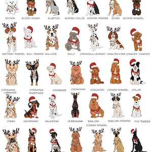 86 Dog Breed Christmas Design,Christmas Dog Png, Dog Owner Christmas Gift, Christmas Png, Holiday Design, Merry Christmas, Dog Gif