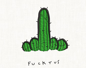 Funny Cactus Machine Embroidery Designs,Succulent Embroidery