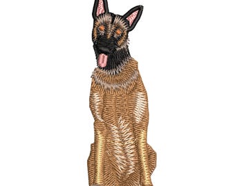 Belgian Malinois Dog Embroidery Design (Digital)