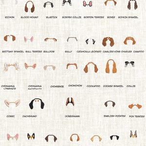 86 Custom Dog Ears Embroidered,Machine Embroidery Design,Pes,Dst, Digital Embroidery