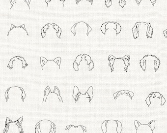 Dog Ears Embroidery Design: 77 Breeds, Pet Memorial (PES, JEF, DST)