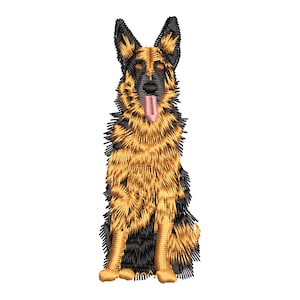 German Shepherd Embroidery Design: Machine Embroidery (Digital File)