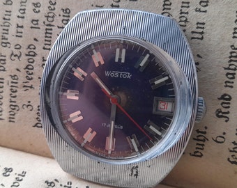 Reloj de pulsera vintage Wostok de la URSS, 17 joyas, mecánico, década de 1970