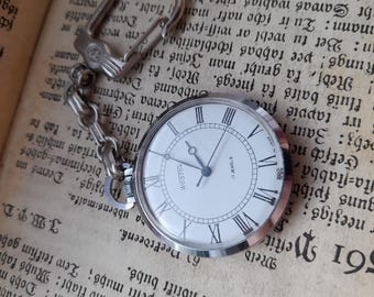 Vintage Wostok Pocket Watch, Mechanical Movement, USSR Made