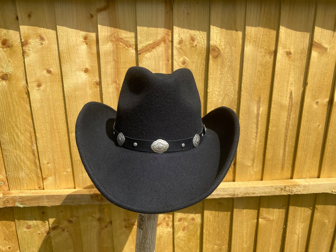 COWBOY HAT Premium Quality 100 Wool Felt Cowboy Hat Etsy