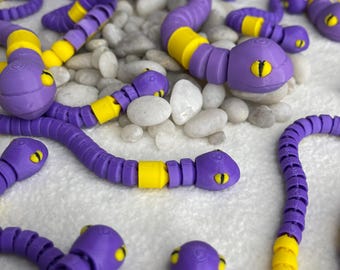 Ekans Fidget Spielzeug - MEHRfarbig 3D gedruckt