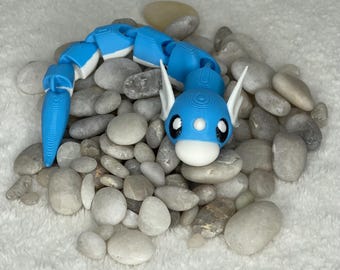 Dratini - Fidget Spielzeug - MULTI-farbig 3D gedruckt