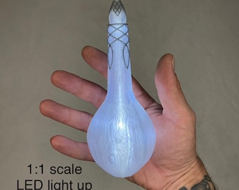 Światło Erendila - Fiolka Światła - rekwizyt cosplayowy wydrukowany w technologii LED 3D