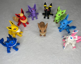 EEVEE + EEVEELOUTION Fidget Spielzeug - Flexi Figuren
