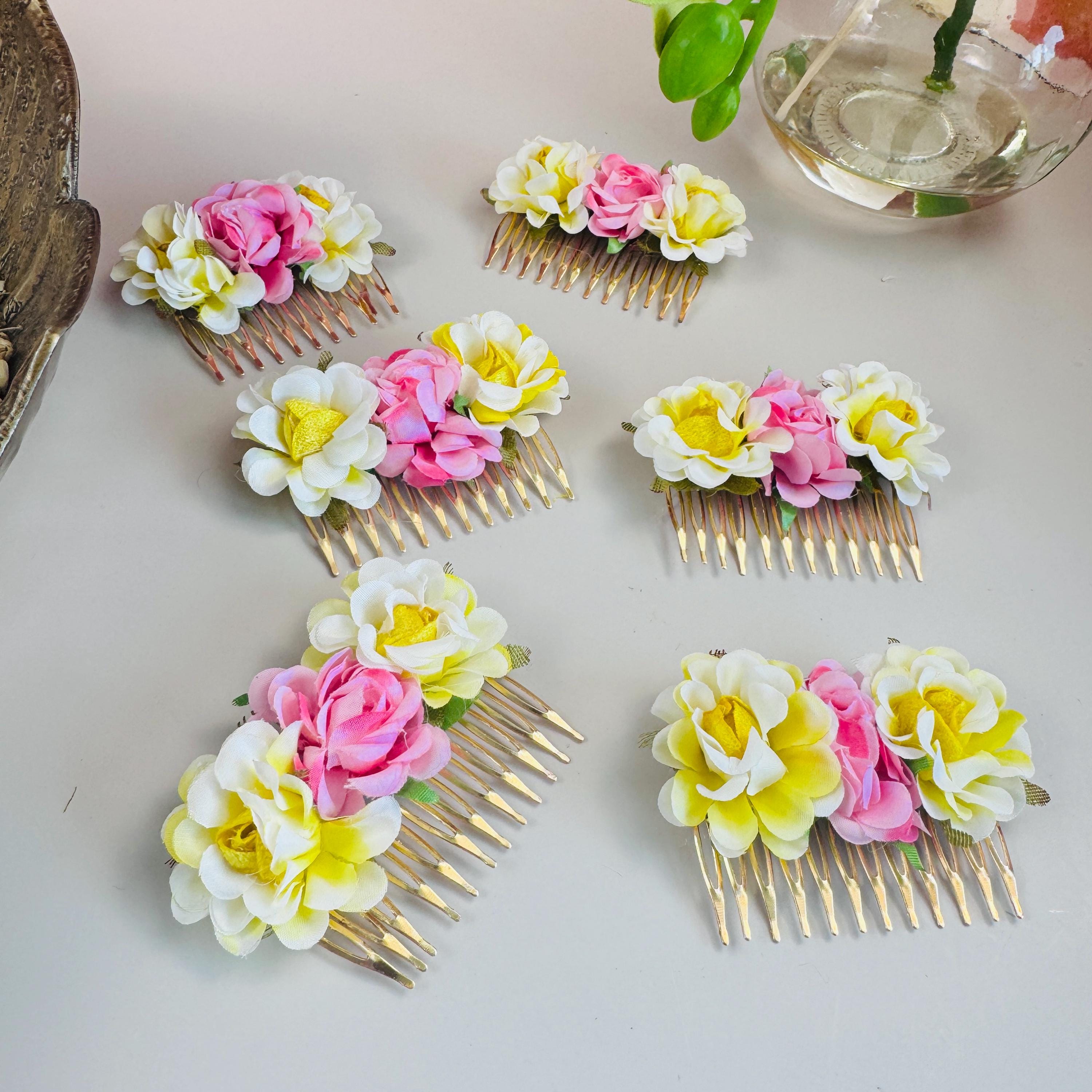 Mehendi Comb Hair Comb, Haldi Favor for Guests, Indian Handmade Jewelry, Wedding ...