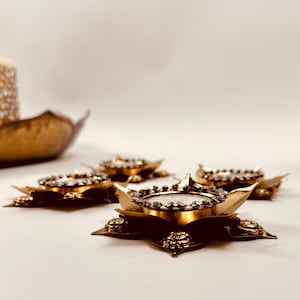 Lotus Diya, Indian Diya, Diwali Gifts, Diwali decoration, Diwali Return Gift, Indian Tealight, Diwali lights, Diwali favors, Diwali Diya