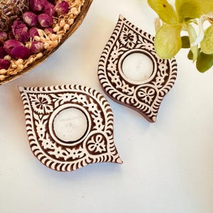 Indian Diya, Diwali Diya, Pooja return gift, Diwali Gift, Indian TeaLights, Diwali Decoration, Diwali Return Gift, Diwali Favors Wooden Diya