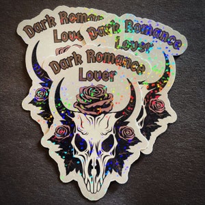 Dark Romance Lover Sticker – kindle, Book Sticker for Dark Romance Readers