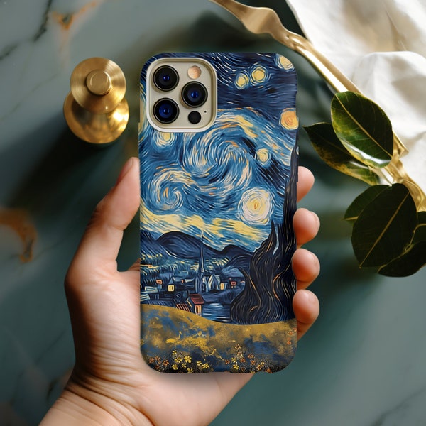iPhone 15 Van Gogh Starry Night phone case, iphone 15 Pro Max, iPhone 14 Plus, luxury phone case, gift for her, best friend gift, art gift