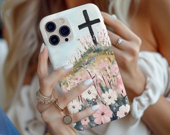 Christliches Zitat iPhone Hülle, Jesus rettet religiöse Telefonabdeckung, Bibel-Vers-Telefonhülle, Glaube iPhone 16 15 14 13 Pro Max, spirituelle Hülle