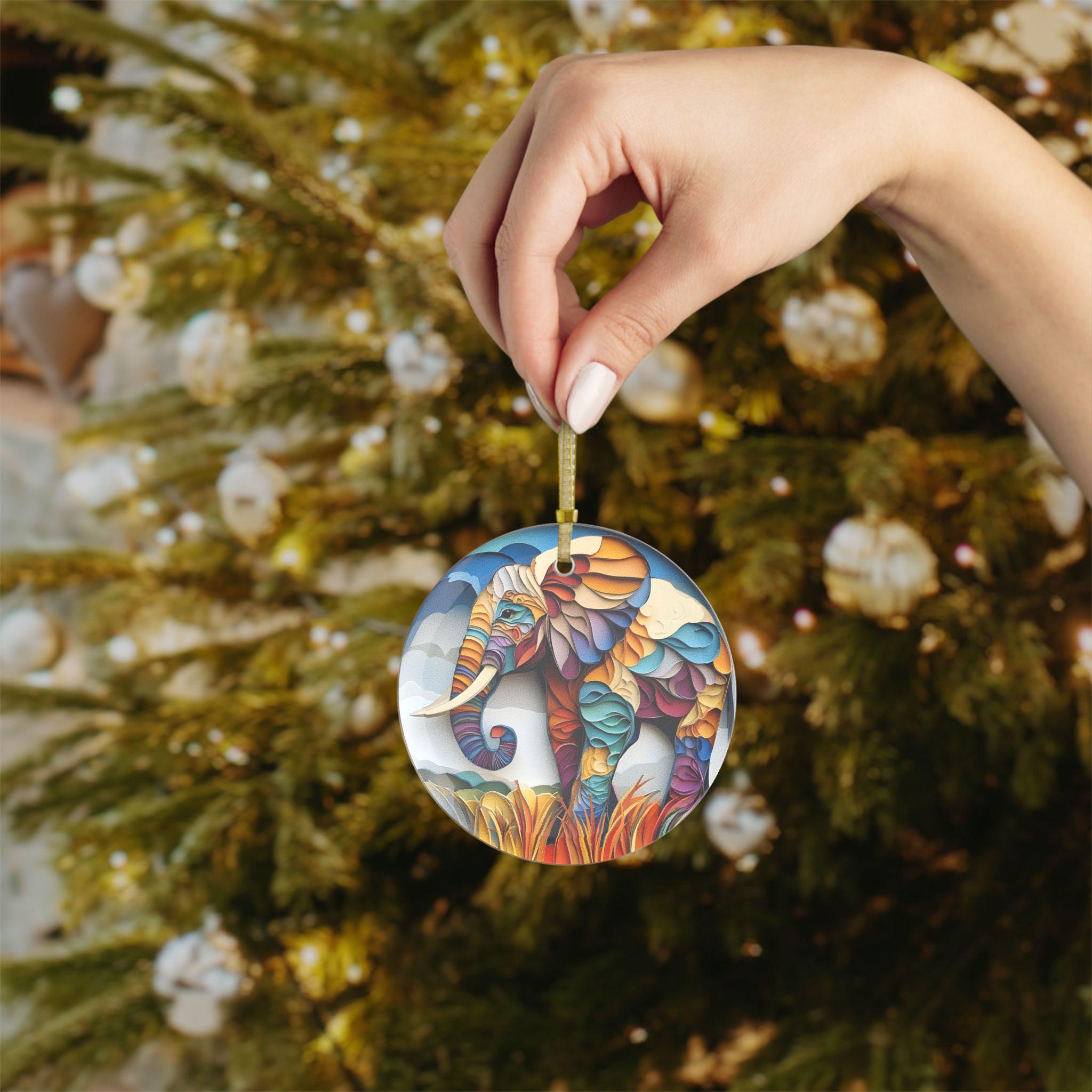 Ornamento per albero d Natale Albero n ceramca fatto a mano
