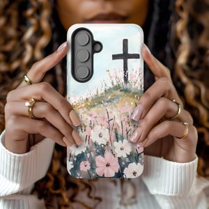 Christian Quote iPhone Case, Jesus Religious Phone Cover, Bible Verse Phone Case, Faith Samsung Galaxy S25, S24, S23, S22, Spiritual Case
