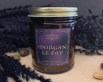 Morgan Le Fay | Arthurian Inspired Wooden Wick Candle