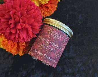 Persephone's Garden | Coconut-Soy Wooden Wick Candle (TWO SIZES)