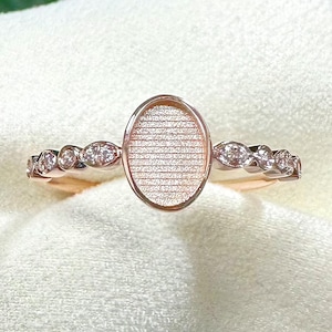 Solid Gold Breast Milk Oval Ring, Birthstone Band, Keepsake Jewelry DIY Cremation ring kit, Anniversary/birthday/mother's day gift