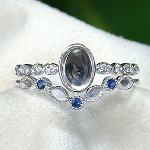 Solid Gold Oval Bezel Breastmilk Ring setting, V Stackable Ring, Multi Birthstone Ring, Marquise Bezel Eternity Ring, Keepsake Jewelry