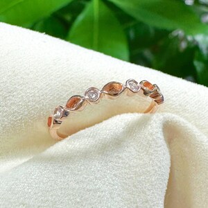 Solid Gold Half Band Breastmilk Ring Setting Multi-Birthstone Band Marquise Stackable Ring Ash Jewelry Blank Bezel for Resin Gift for mother