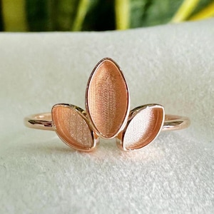 925 Sterling Silver Breast Milk Ring Resin, Hair Fur Marquise Ring Settings White Gold, Rose Gold, Gold Plated Stackable Ring Bezel Supply