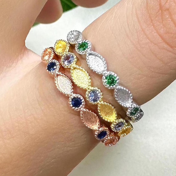 Birthstone Breastmilk Ring DIY Solid Gold Breastmilk Ring Infinity