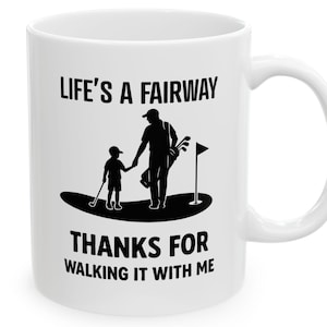 Taza &quot;Lifes a Fairway Dad&quot;, taza &quot;Golf Dad&quot;, regalo del Día del Padre para golfistas, taza de café para amantes del golf, regalo de golf para hombres, regalo para esposo
