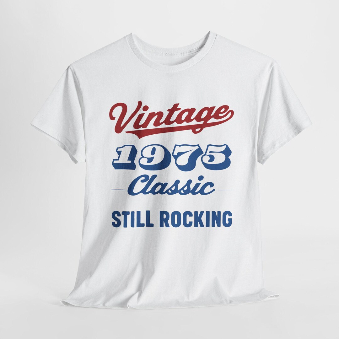 50th Birthday Still Rocking Vintage 50th Birthday Shirt 1975 - Etsy